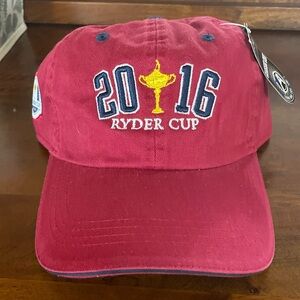 NWT Ryder Cup Hat Strapback Cap Mens Maroon Hazeltine 2016 Minnesota Golf Casual